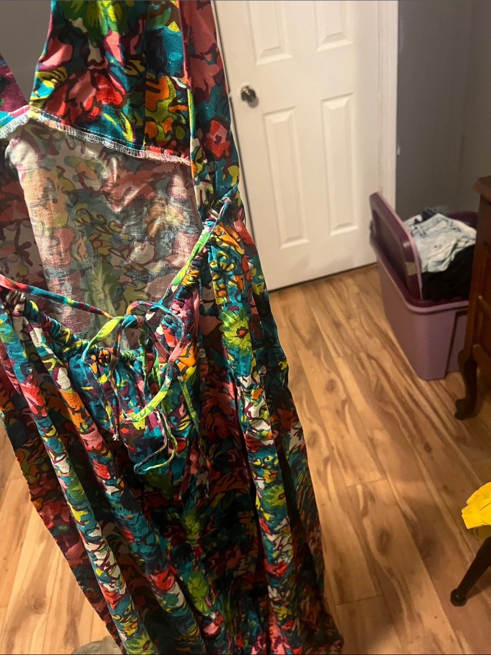 Free People Bright Multicolor Floral Maxi Dress - Picture 2 of 4
